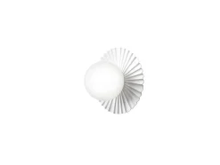 Nuura væglampe Liila Muuse, Ø 20 cm IP44, hvid/opal