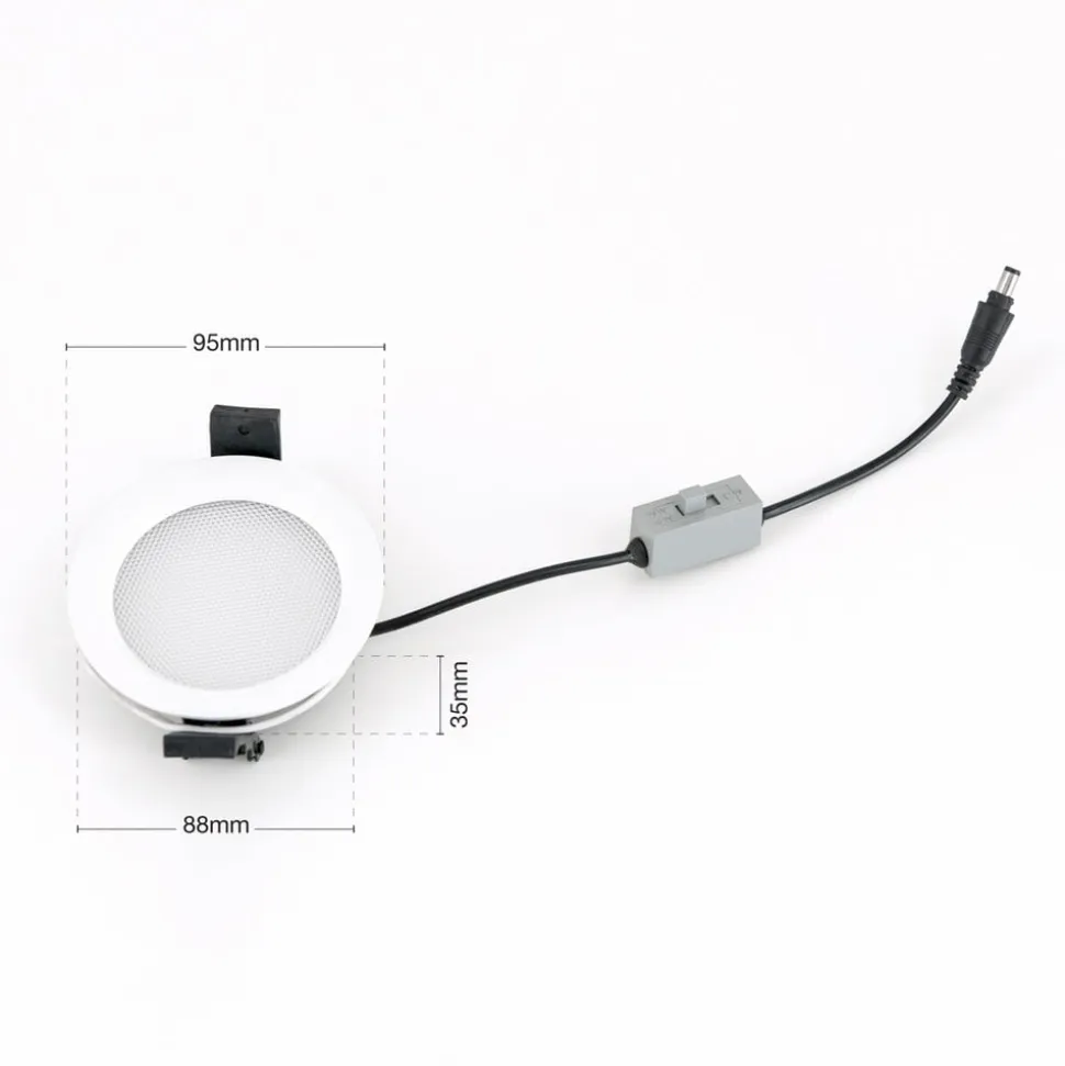 Office indbygget spotlight, LED, UGR<19, CCT hvidt