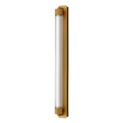 OLEV LED-væglampe CHARMER, brun, metal/glas, 2.700 K IP44