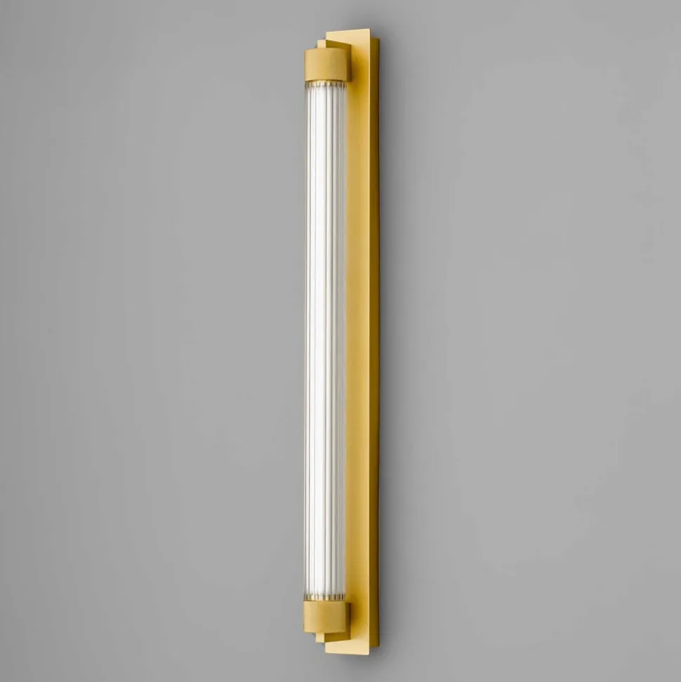 OLEV LED-væglampe CHARMER, guld, metal/glas, 2.700 K, IP44