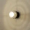Oluce Fresnel væglampe m. glaslinse IP44 sort