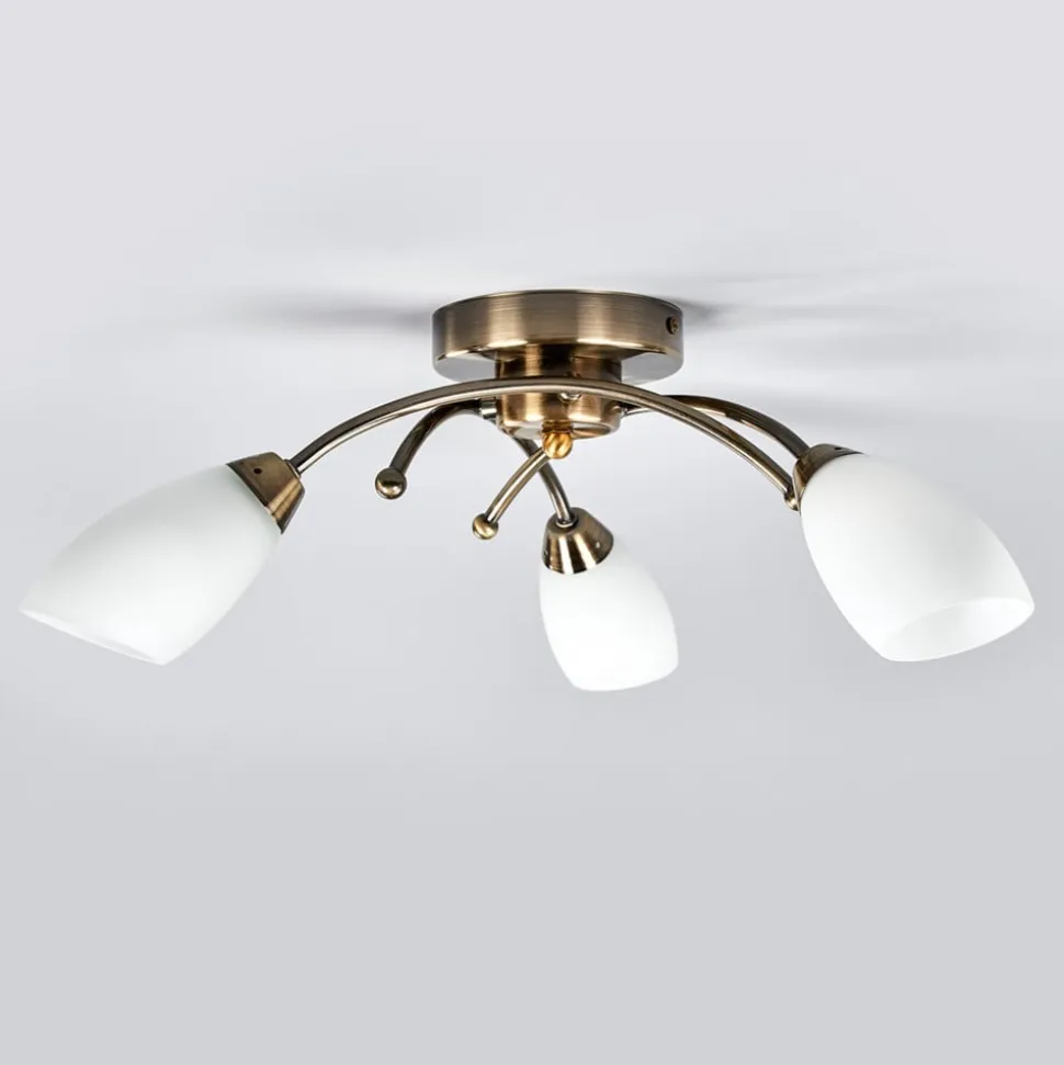 OPERA pragtfuld loftlampe, patineret messing