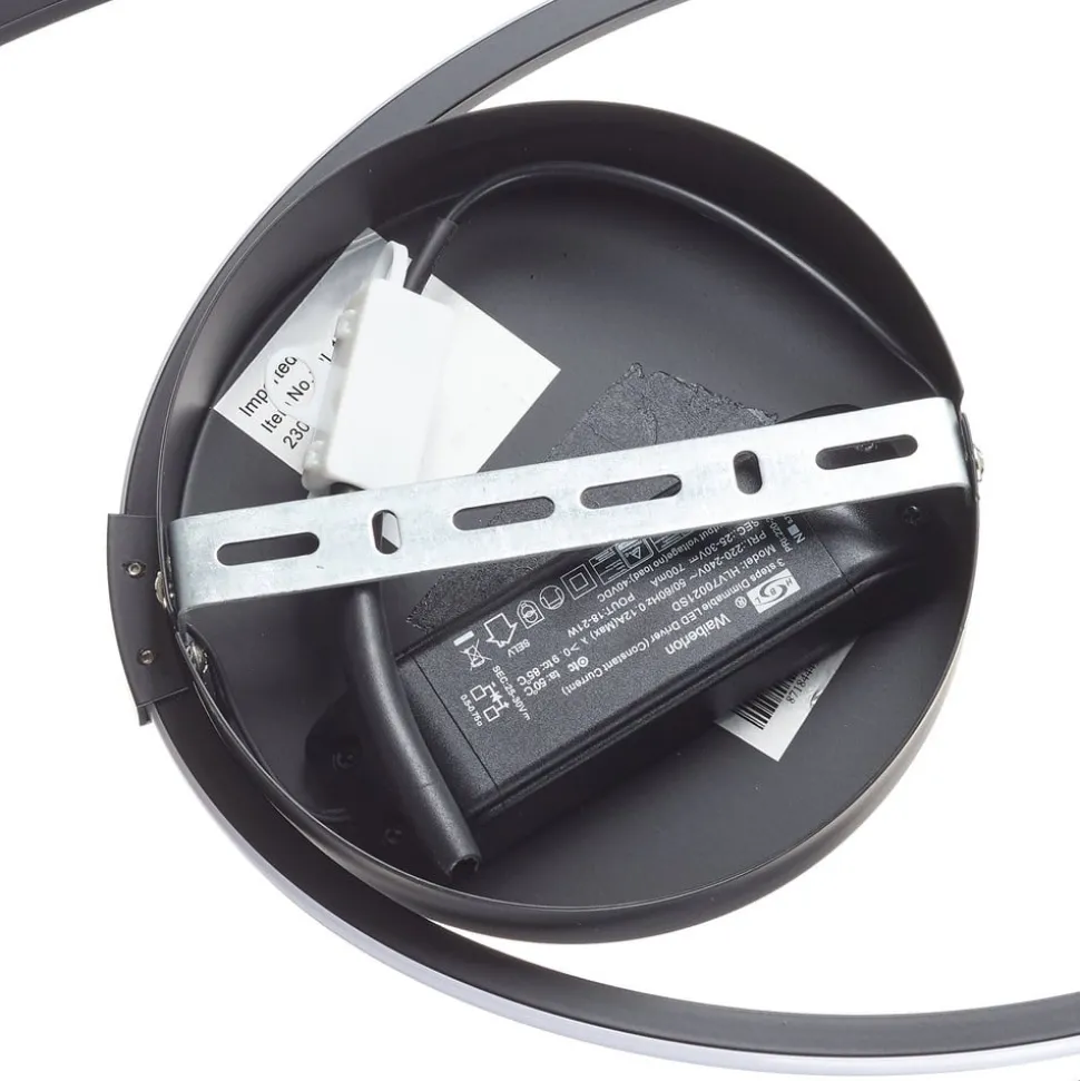 Ophelia LED-loftlampe, sort
