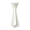 Osmoz LED-solcellelampe af aluminium, 175 cm, hvid