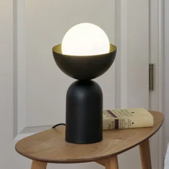 OSRAM bordlampe Decor Bowl, sort, stål, E14