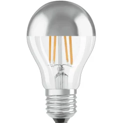 OSRAM E27 Mirror LED-pære sølv 4 W 2.700K