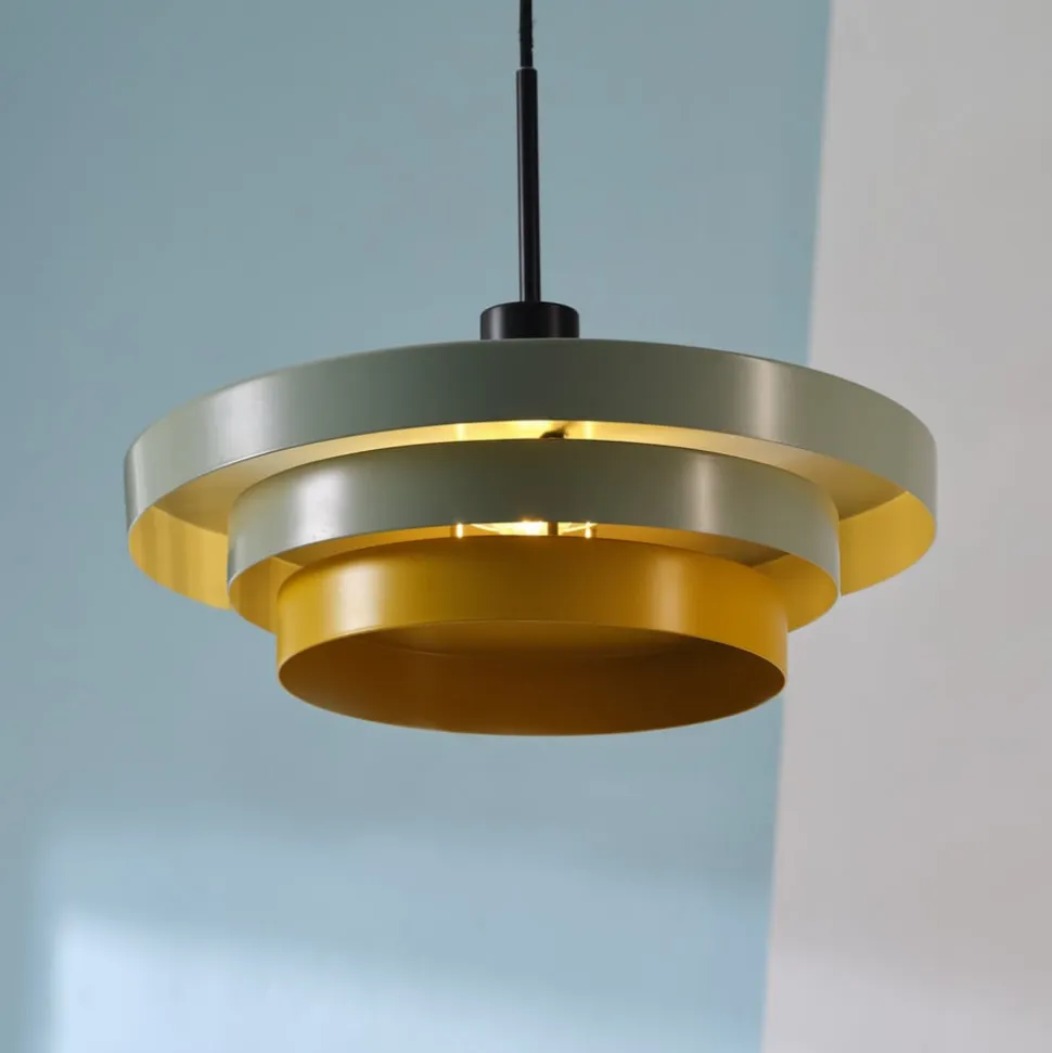 OSRAM hængelampe Decor Layers, grøn/gul, stål, E27