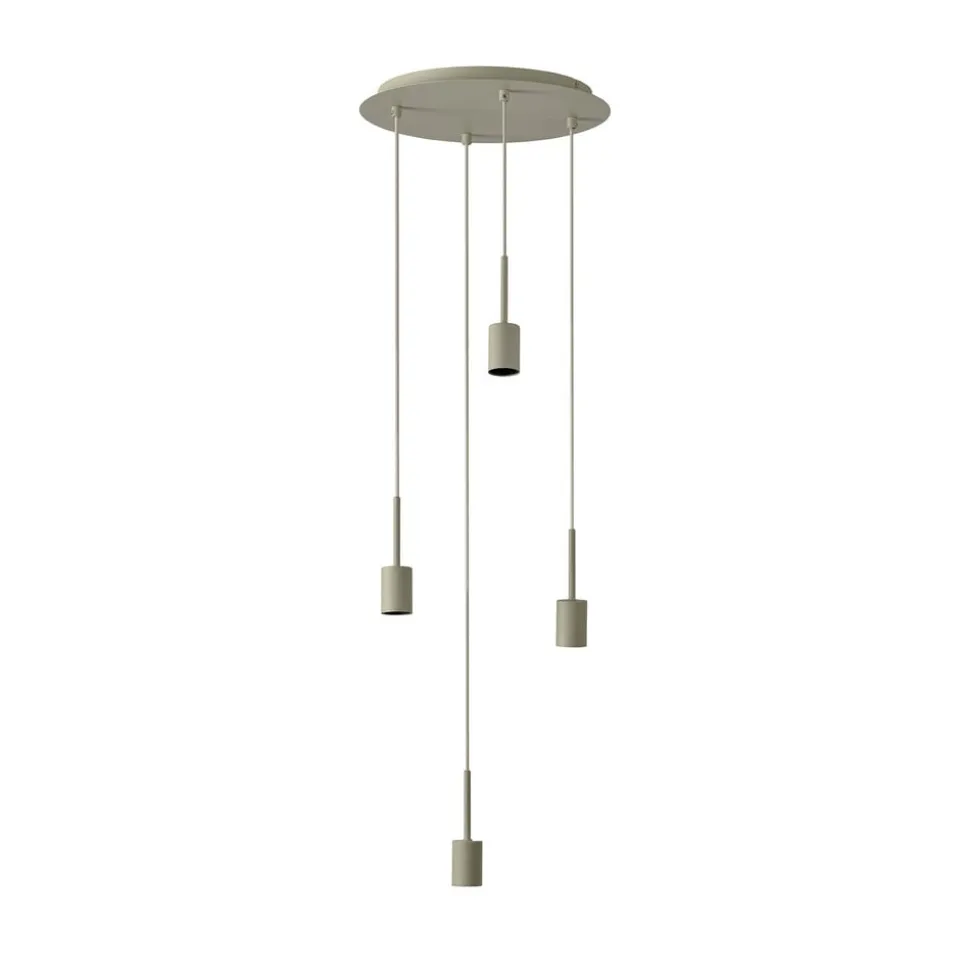 OSRAM hængelampe Decor Needle Plate beige, stål, 4 lyskilder, E27