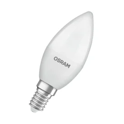 OSRAM LED Classic Star, stearinlys, mat, E14, 7,5 W, 4.000 K
