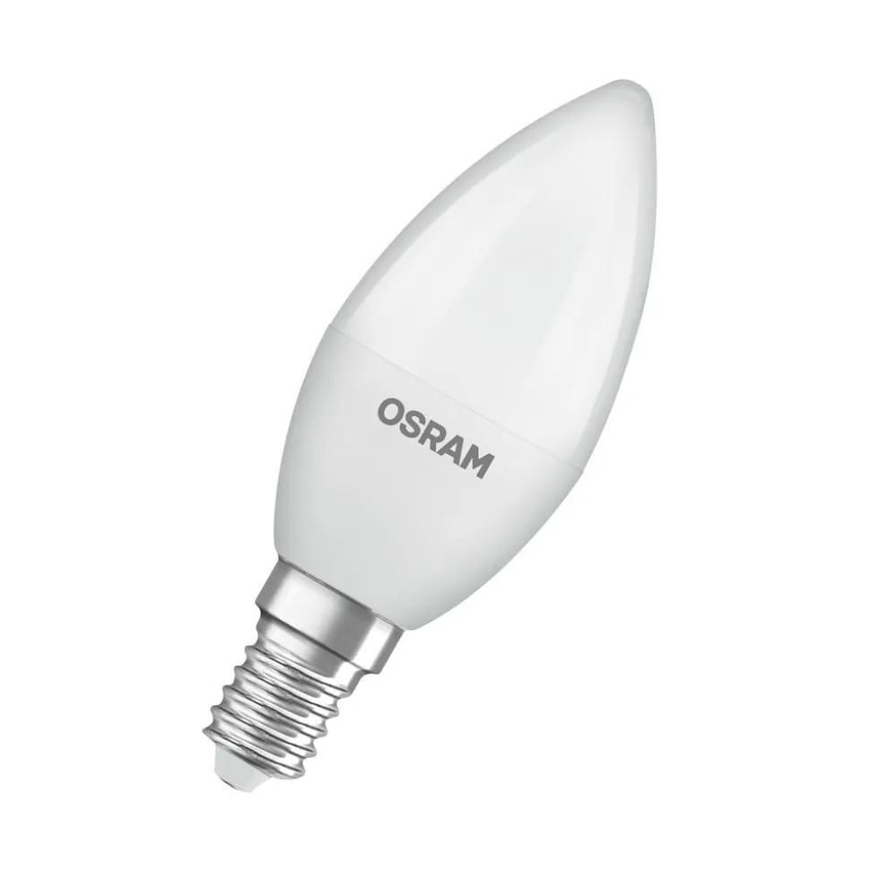 OSRAM LED Classic Star, stearinlys, mat, E14, 7,5 W, 4.000 K