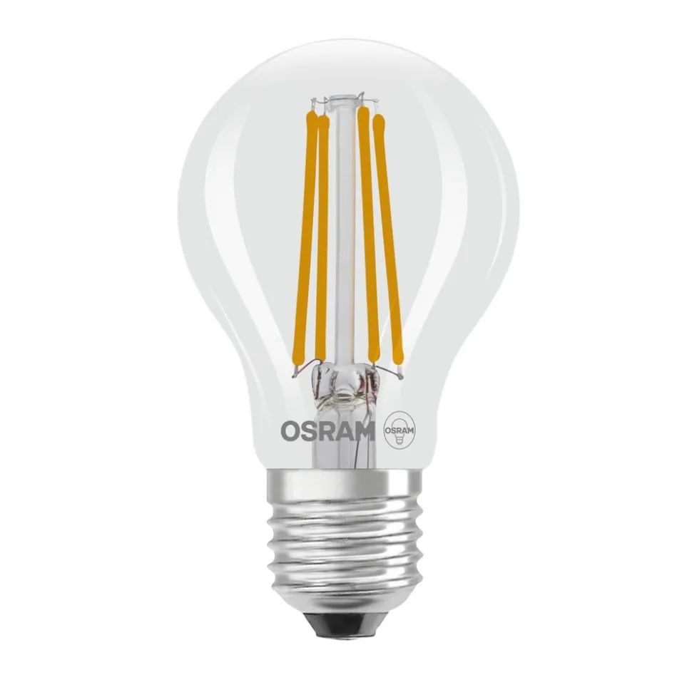 OSRAM LED glødepære E27 2,2W filament 2.700K 470lm 2-pak