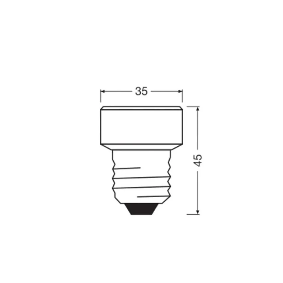 OSRAM LED Star Flat E27 3,5W 4.000K dæmpbar udskiftelig ring