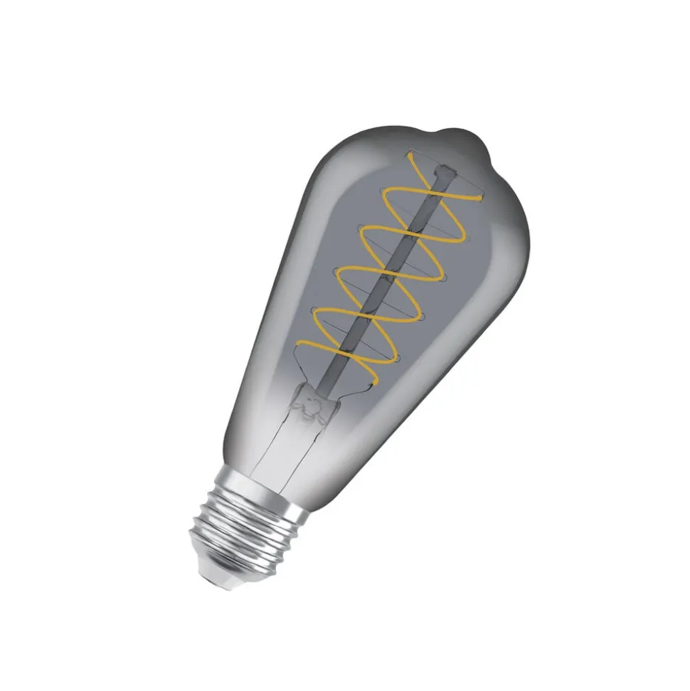 OSRAM LED Vintage 1906 Edison, grå, E27, 7,8 W, 818, dim.