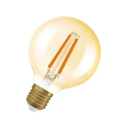 OSRAM LED Vintage 1906, G80, E27, 7,2 W, guld, 2.400 K, dim.