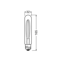 OSRAM LED Vintage 1906, rør, guld, E27, 4,8 W, 822, dim.