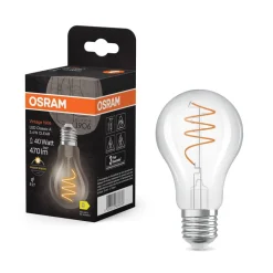 OSRAM LED Vintage E27 3,4W 2.700K Spiral Filament klar