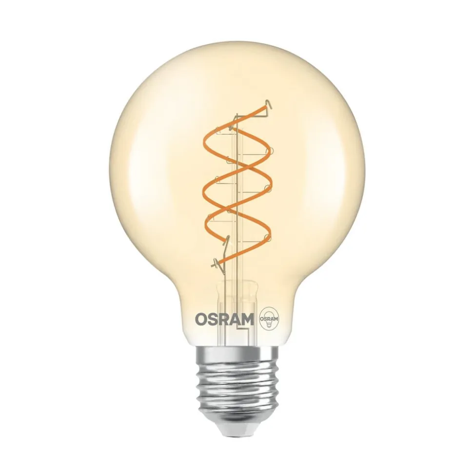 OSRAM LED Vintage G80 E27 8W 922 Spiral Filament guld dæmpbar