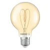 OSRAM LED Vintage G80 E27 4,9W 922 Heart Filament guld dæmpbar