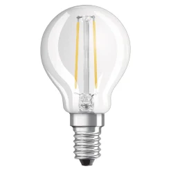 OSRAM LED-dråbepære E14 2,8W varmhvid klar dæmpbar