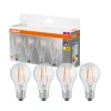 OSRAM LED-filamentpære E27 6,5W 827 4-pak