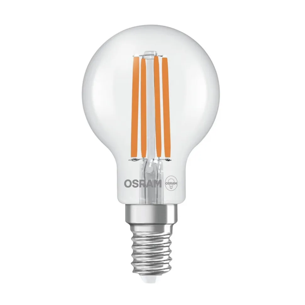 OSRAM LED-filamentpære E14 3,8W 2700K 806lm