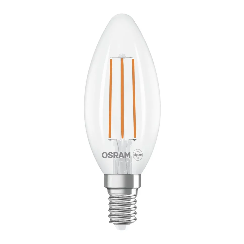 OSRAM LED-filamentpære E14 3,8W 2700K 806lm