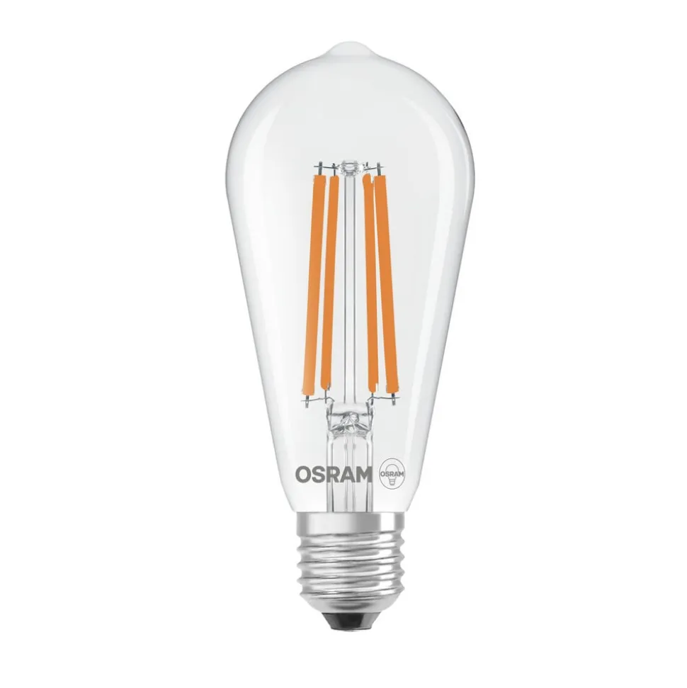 OSRAM LED-filamentpære E27 3,8W Filament 2,700K