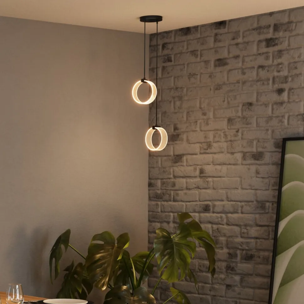 OSRAM LED-hængelampe Decor Circle, 2 lyskilder, CCT, sort