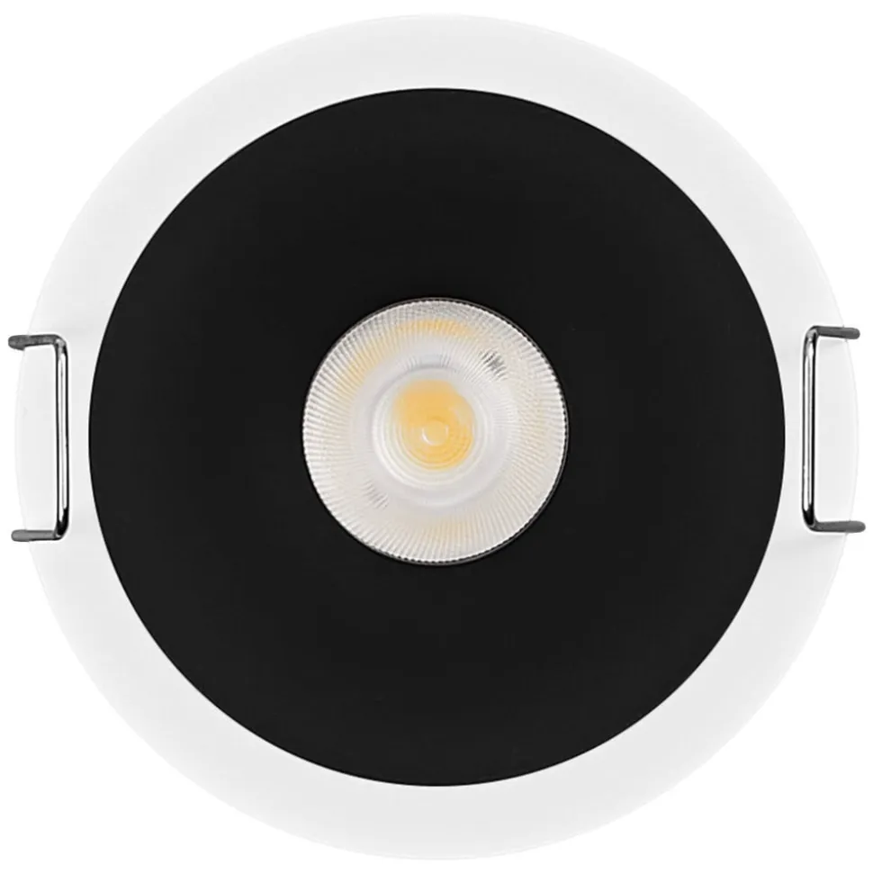 OSRAM LED-indbygningsspot TWIST, hvid/sort, 830, Ø 7 cm metal