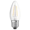 OSRAM LED-kertepære E27 4,8W varmhvid dæmpes klar