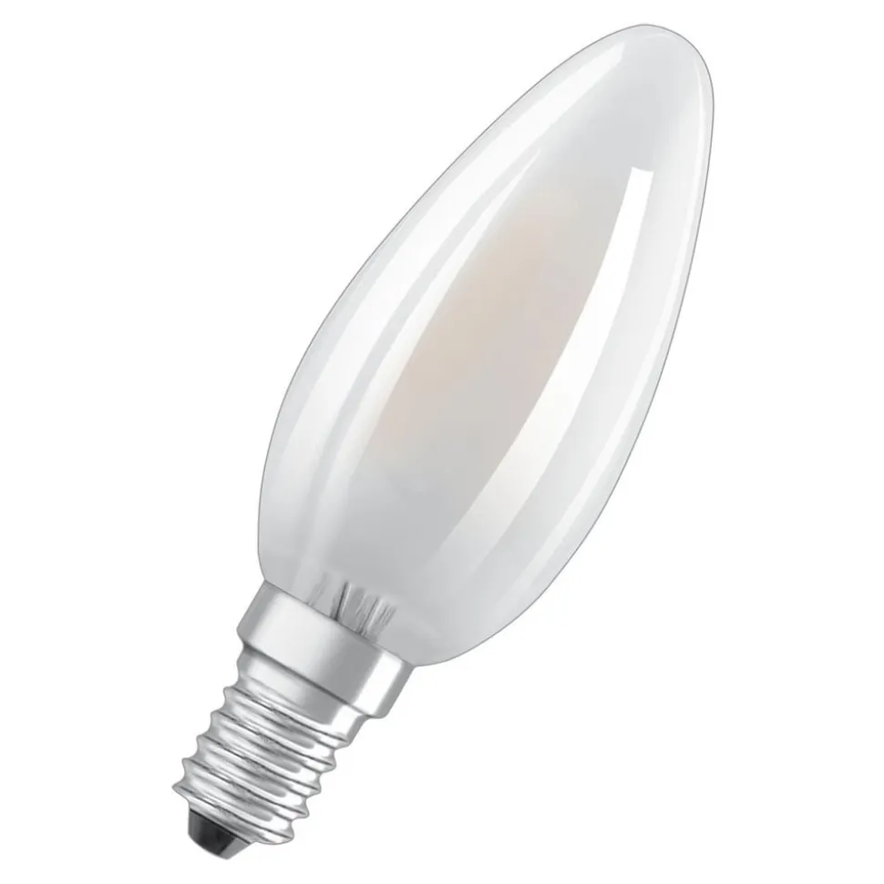 OSRAM LED-kertepære E14 4W varmhvid, sæt med 2 stk