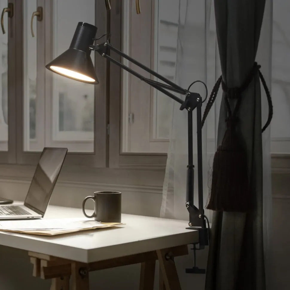 OSRAM LED-klemmelampe Office Line Desk Retro sort 3.000K