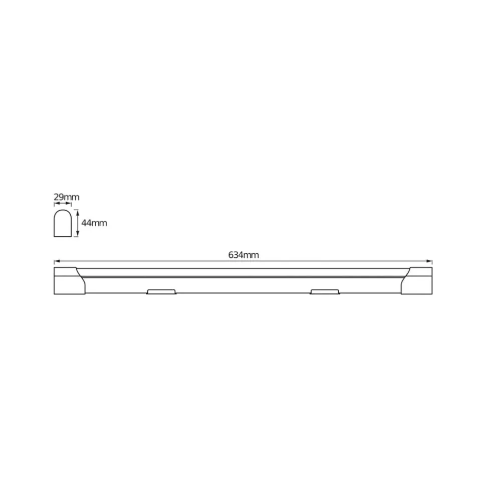 OSRAM LED-lysliste VALUE BATTEN, 63 cm, metal, 4.000 K