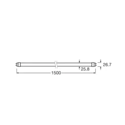 OSRAM LED-plantepære T8 18,3W rør Fluora 2,500K 150cm