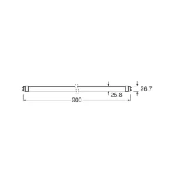 OSRAM LED-plantepære T8 10W rør Fluora 2,500K 90cm