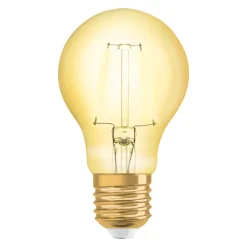OSRAM LED-pære E27 2,5W 1906 Classic A 2.400K guld