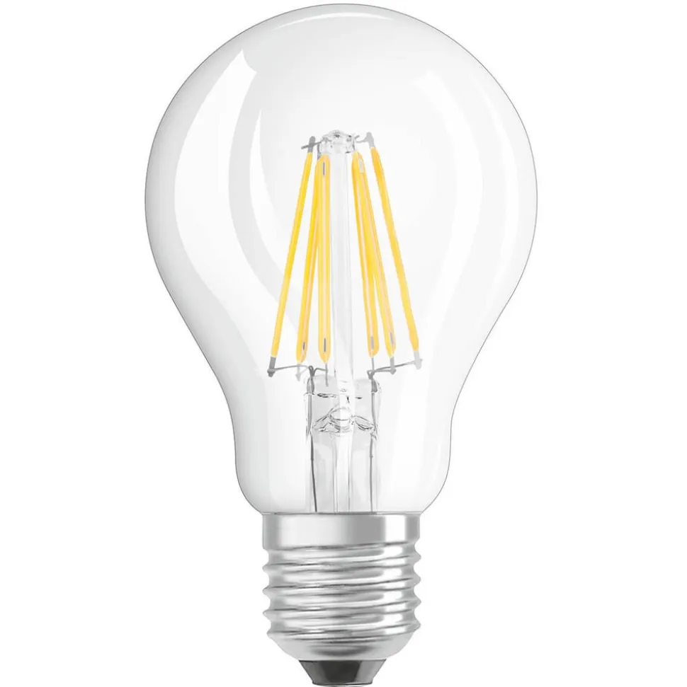OSRAM LED-pære E27 7W varmhvid GLOWdim klar