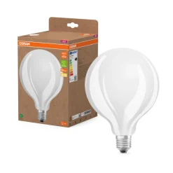 OSRAM LED-pære Globe G125 E27 7,2W mat 2.700K