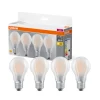 OSRAM LED-pære mat E27 6,5W 827 4-pak