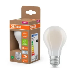 OSRAM LED-pære mat E27 2,2W 4000K 470lm dæmpbar