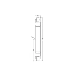 OSRAM LED-pære stang R7s 117,6 mm 8W 827 Slim Line