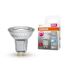 OSRAM LED-reflektor glas GU10 3,4W 940 36° dim