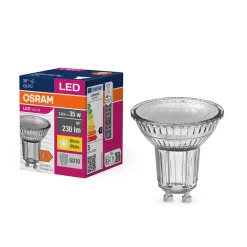 OSRAM LED-reflektorpære GU10 2,6W 36° 827 klar