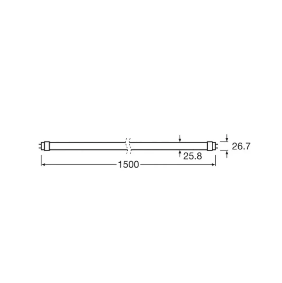 OSRAM LED-rørpære T8 18,3W Bio-Lumilux 965 150cm