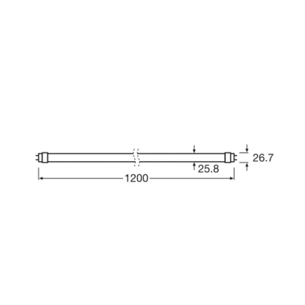 OSRAM LED-rørpære T8 15W Bio-Lumilux 965 120cm