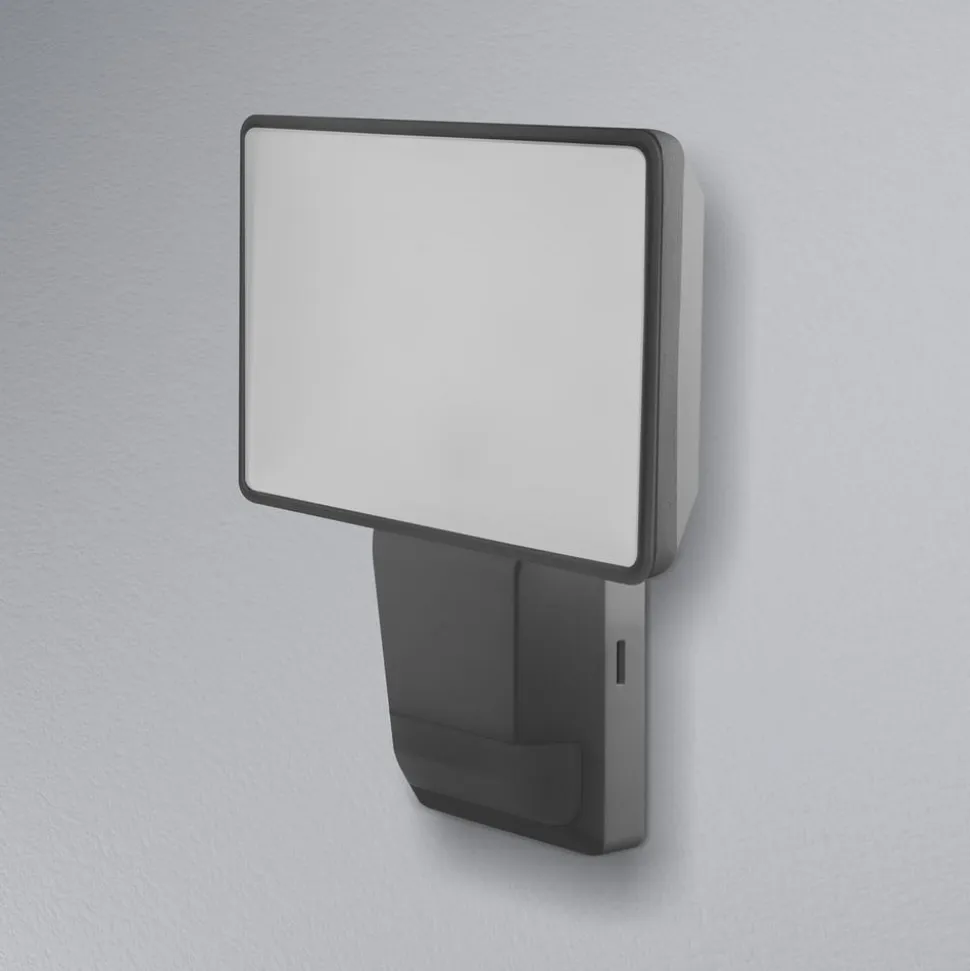 OSRAM LED-sensor-udendørs spotlampe ENDURA PRO FLOOD, grå, 15 W