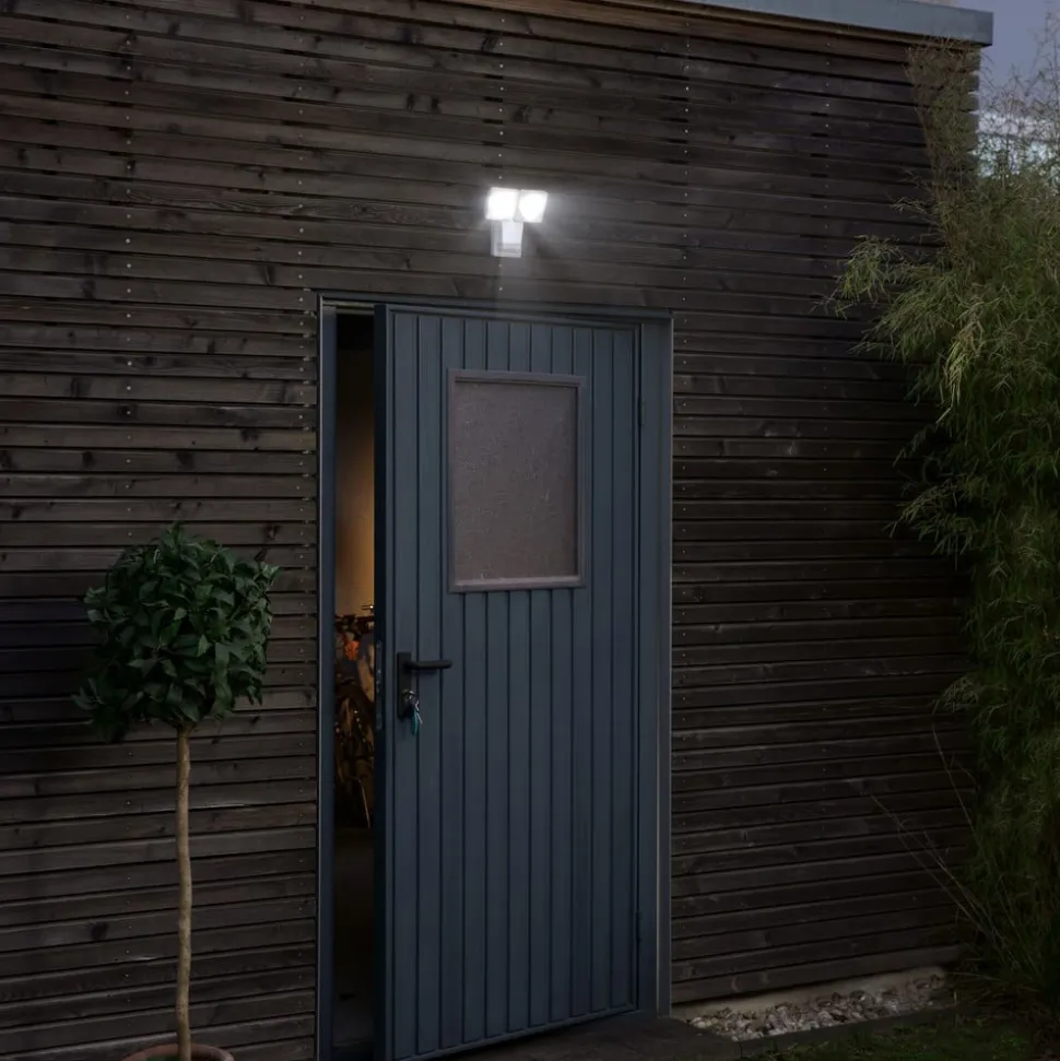 OSRAM LED-sensor-udendørs vægspot ENDURA PRO, hvid, IP55