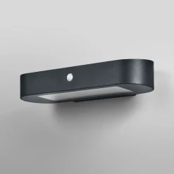 OSRAM LED-sensor-væglampe ENDURA STYLE SOLAR OVAL 34 cm 840