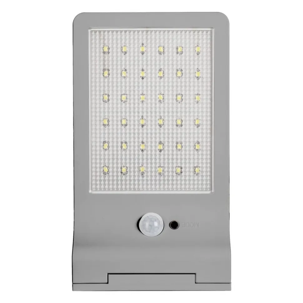 OSRAM LED-solcelle-udendørs væglampe DOORLED, sølv Sensor IP44