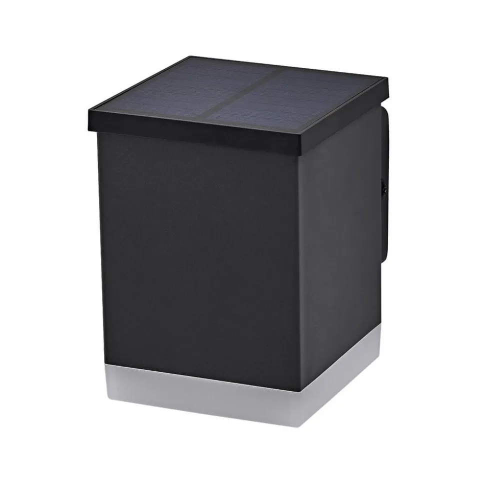 OSRAM LED-solcelle-udendørs væglampe ENDURA STYLE QUADRO, grafit